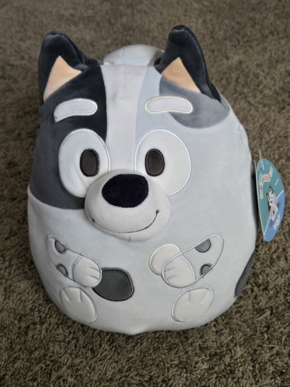 Squishmallows Grey & Black Husky Plush